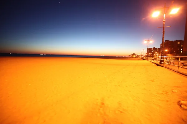 Klasický ny, večer v brighton beach — Stock fotografie