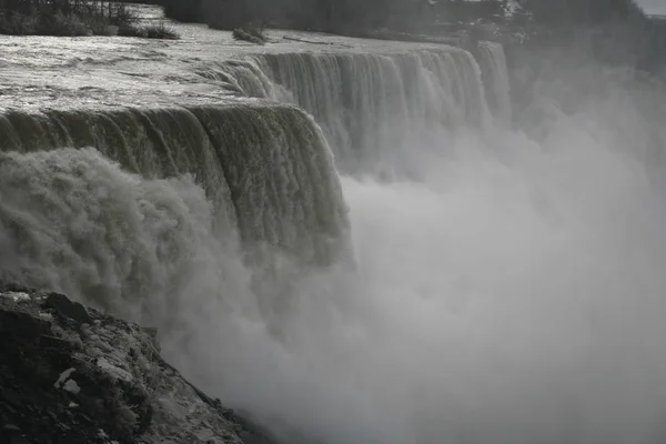 American falls - niagara téli idő — Stock Fotó