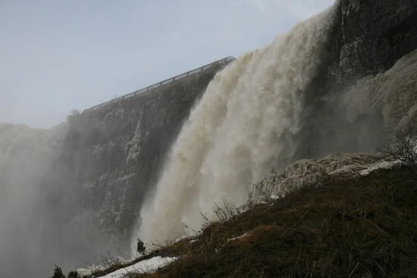 American falls - niagara téli idő — Stock Fotó