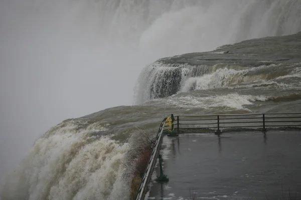 American falls - niagara téli idő — Stock Fotó