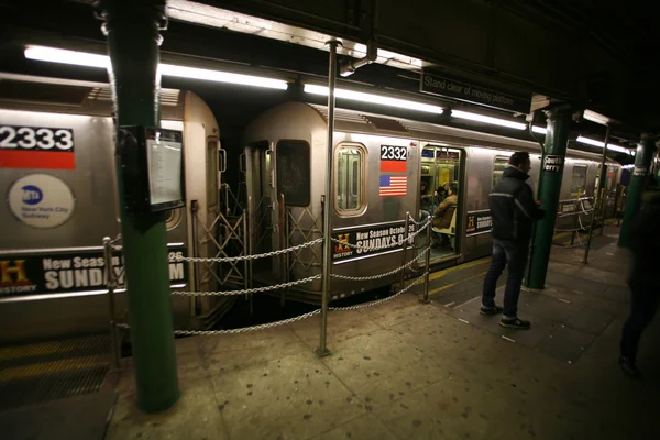 Metro v new Yorku — Stock fotografie