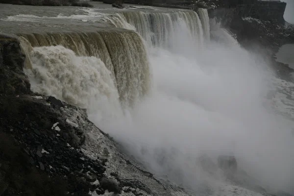 American falls - niagara w okresie zimowym — Zdjęcie stockowe