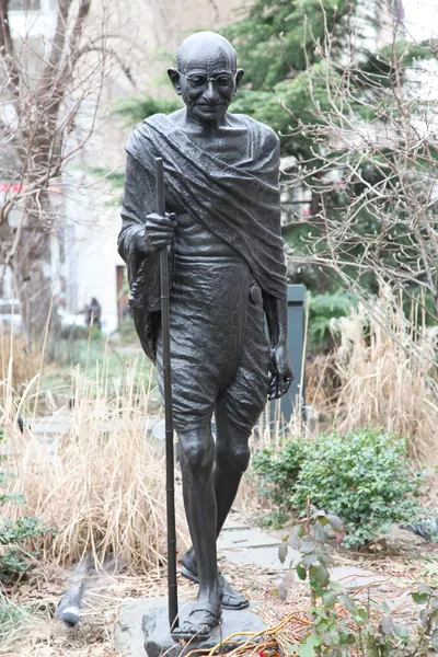 Denkmal von Mahatma Gandhi in Ny — Stockfoto