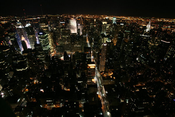 Nighttime in New York, Manhattan