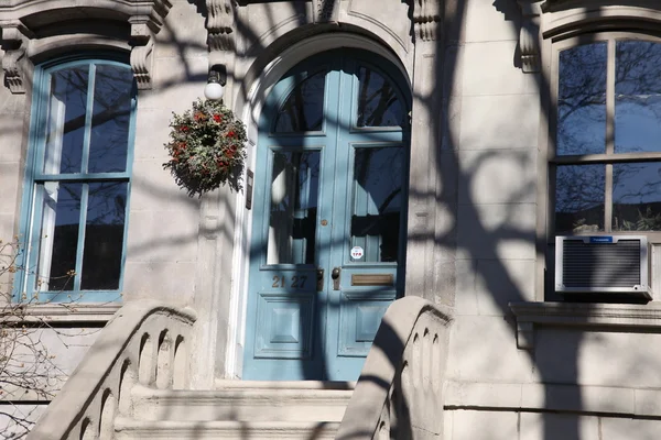 Building in New York. Christmas — Stock Photo, Image