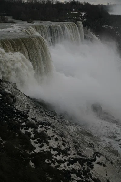 American falls - niagara téli idő — Stock Fotó