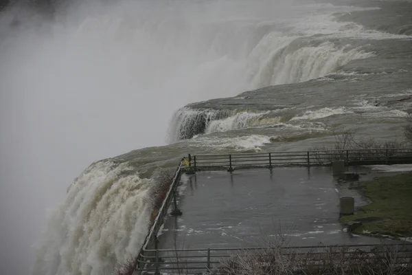 American falls - niagara v zimním období — Stock fotografie