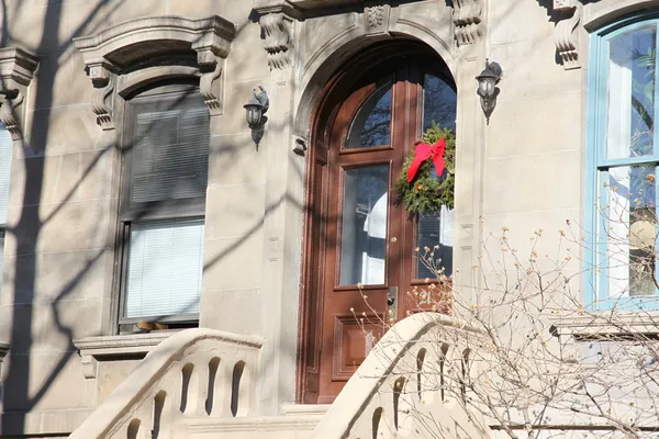 Gebäude in New York. Weihnachten — Stockfoto