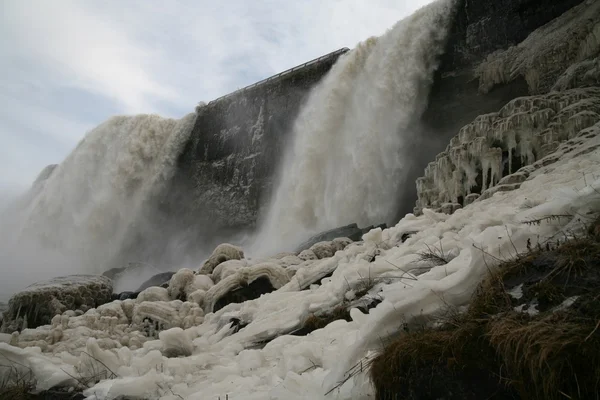 American falls - niagara v zimním období — Stock fotografie