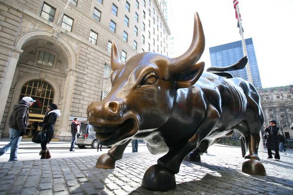 Bull in NY Wall Street