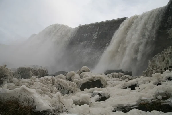 Amerikanska falls - niagara vintertid — Stockfoto