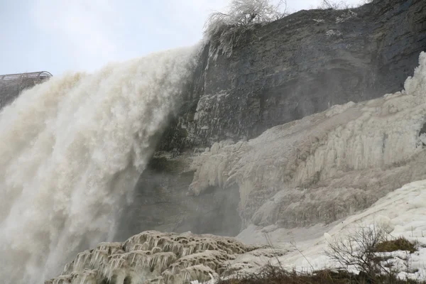 American falls - niagara téli idő — Stock Fotó