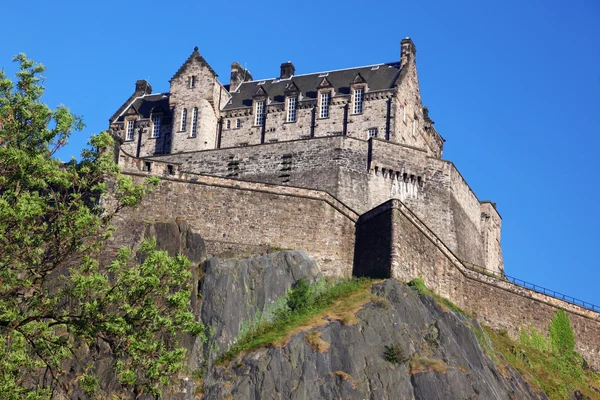 Tramonto al Castello di Edimburgo, Scozia, Regno Unito — Foto Stock