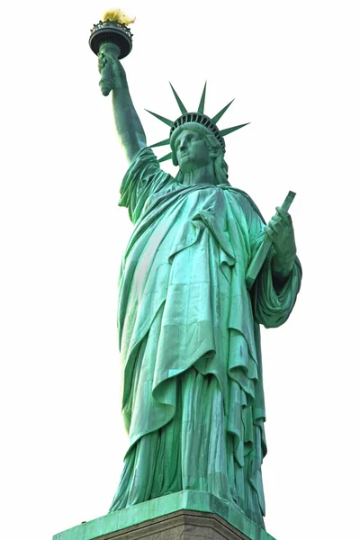 Estatua de la Libertad de Nueva York aislada en blanco —  Fotos de Stock