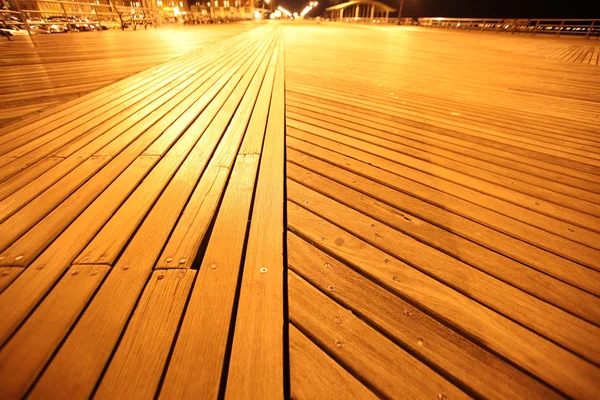 NY, wooden Brighton Beach in Coney Island — Stock Photo, Image