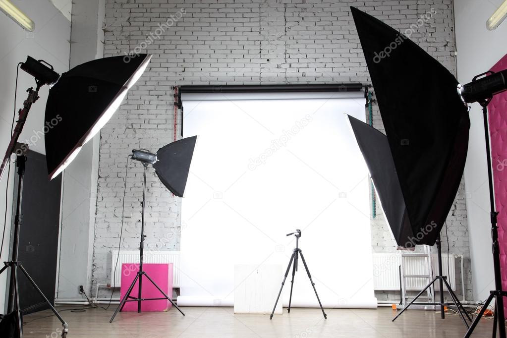 interior of a modern photo studio