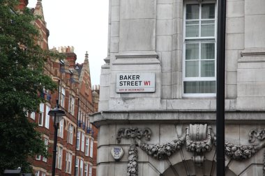 işareti baker Londra'da sokak