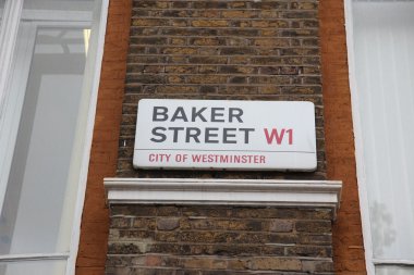 işareti baker Londra'da sokak
