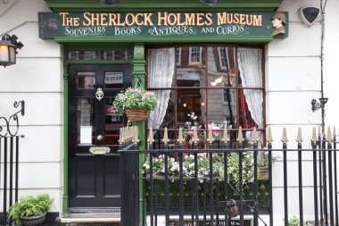 Sherlok Holmes Museum in Baker street clipart