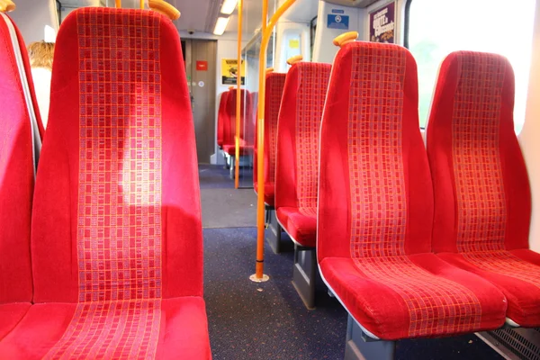 Vacant seats train — Stock Photo, Image
