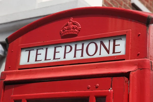 Traditionele rode telefooncel in Londen, Verenigd Koninkrijk — Stockfoto