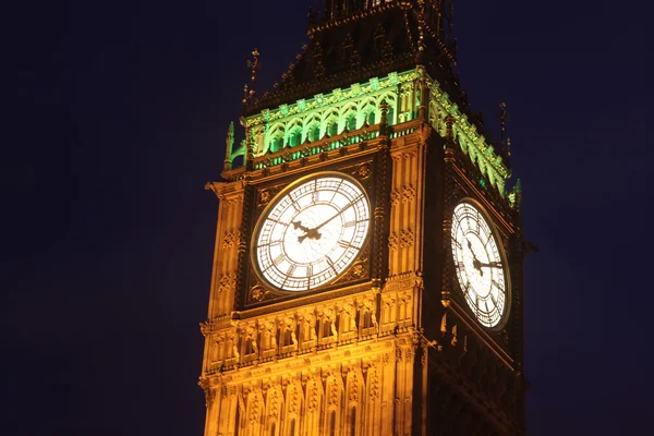 Big ben in the night time — Stock Photo, Image
