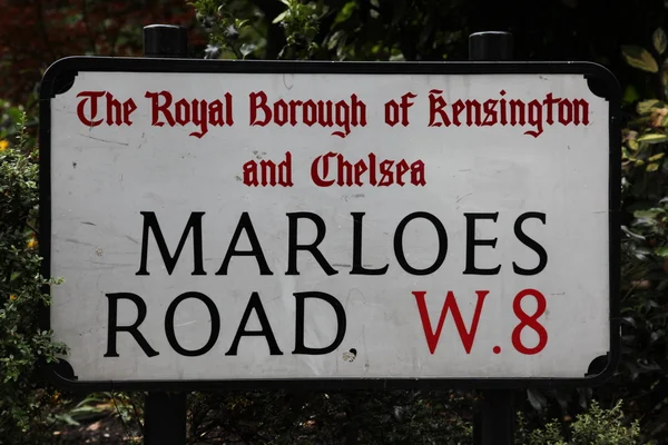 Teken marloes road in Londen — Stockfoto