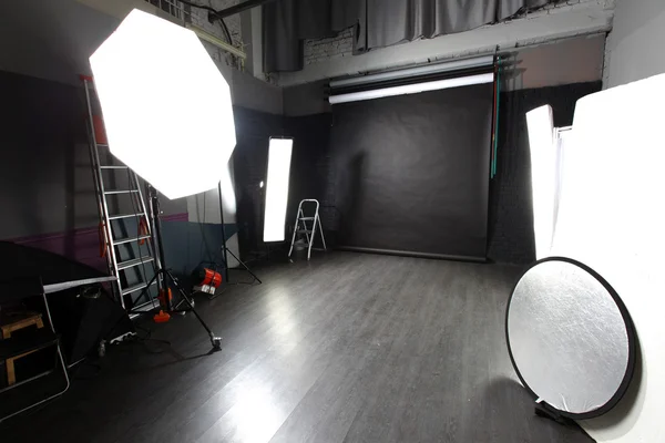 Interiören i en modern fotostudio — Stockfoto