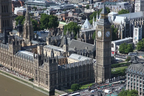 Big ben och Riksdagshuset i london, Storbritannien Stockbild