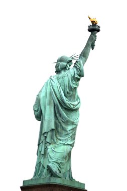 NY üzerinde beyaz izole Anıtı