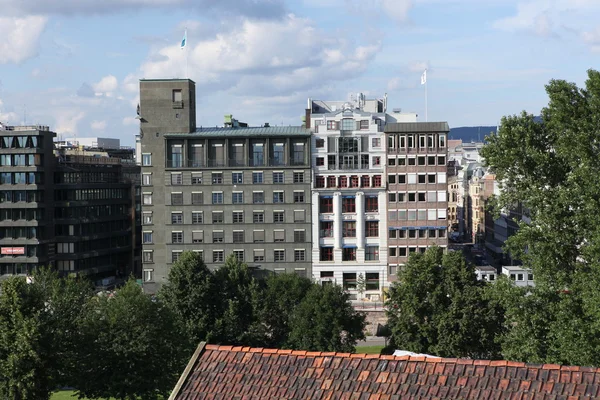 Kilátás nyílik a városra, Oslo, Norvégia — Stock Fotó