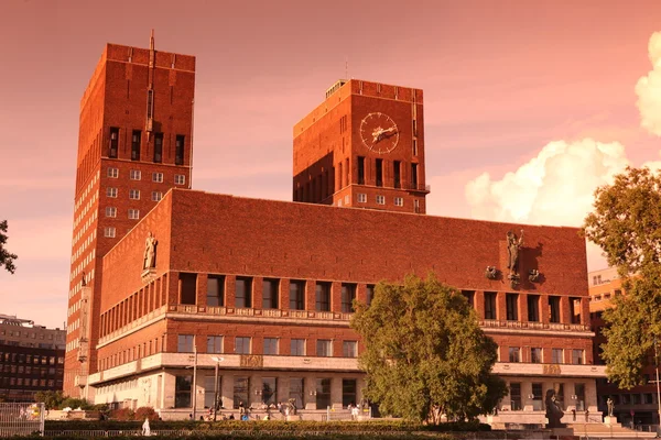 Rathaus (radhuset), oslo, Norwegen — Stockfoto