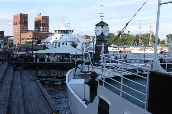 Hamnen i Oslo, Norge — Stockfoto