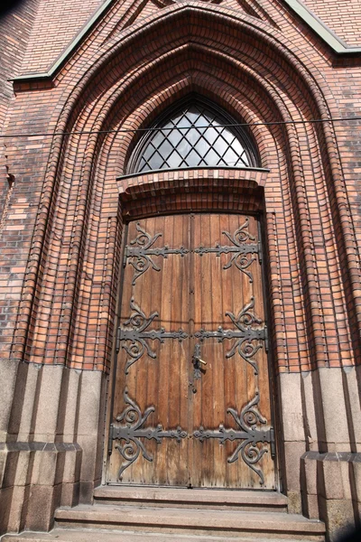 Vintage deur, oslo, Noorwegen — Stockfoto