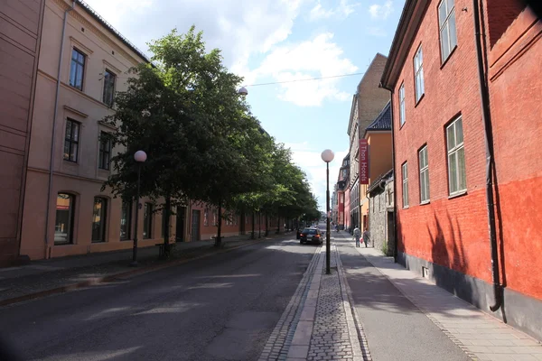 Красивый вид на улицу в Осло, Норвегия — стоковое фото