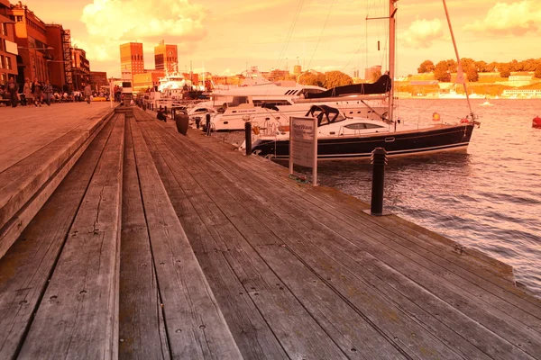 Hafen in Oslo, Norwegen — Stockfoto