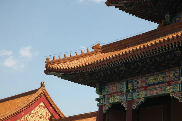 Architektura v zakázaném městě, Peking, Čína — Stock fotografie