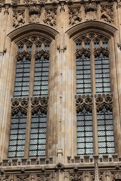 Houses of Parliament, Westminster Palace, Londra architettura gotica — Foto Stock