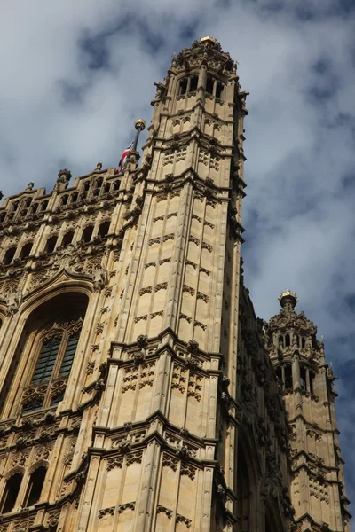 Izby Parlamentu, Pałac westminster, Londyn Architektura gotycka — Zdjęcie stockowe