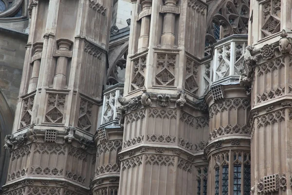 Casas del Parlamento, Westminster Palace, Londres arquitectura gótica — Foto de Stock