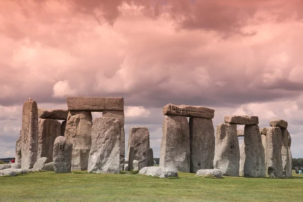 Stonehenge con cielo dramático — Foto de Stock