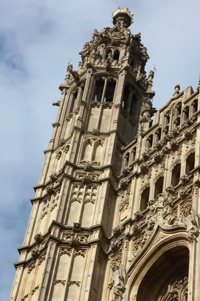 Izby Parlamentu, Pałac westminster, Londyn Architektura gotycka — Zdjęcie stockowe