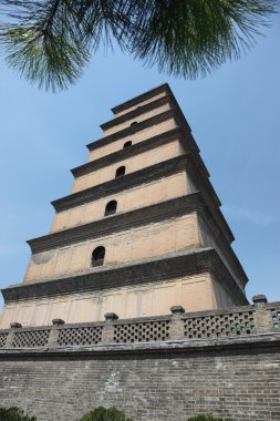 büyük vahşi kaz Pagodası. Xian, Çin