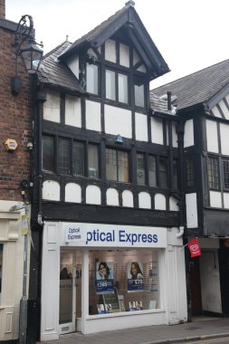 Tudor tarzı binalar chester, İngiltere