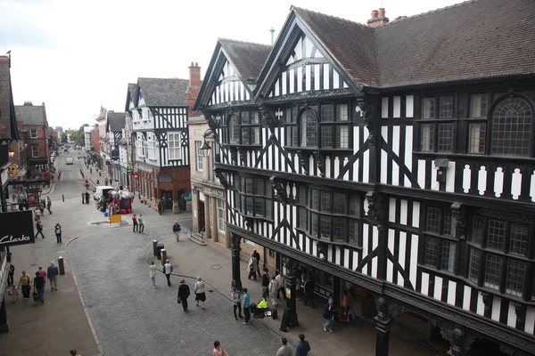 Tudor styly buildings in Chester, UK — Stock Photo, Image