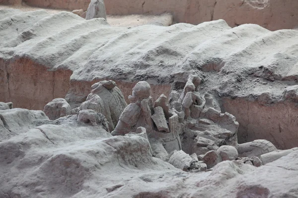 Guerriers en terre cuite à Xian, Chine — Photo