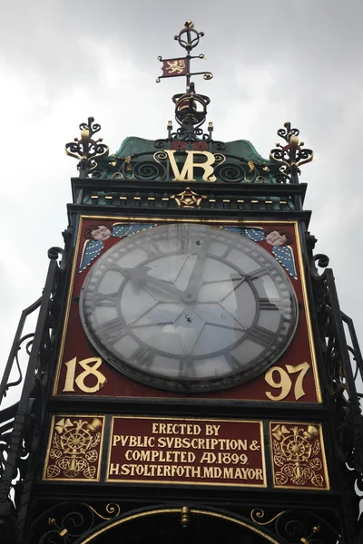 Chester İngiltere clock — Stok fotoğraf