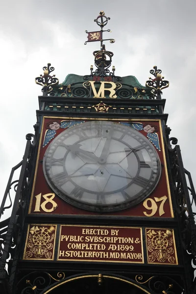 The Clock in Chester England — Stock Photo, Image