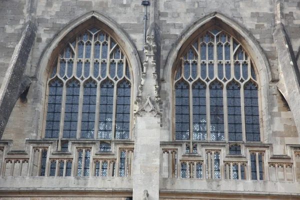 Exterior antigo da Catedral de Bath, Inglaterra — Fotografia de Stock