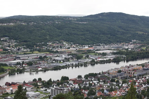 Hermosa vista. Drammen, Noruega — Foto de Stock